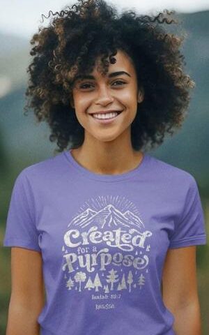 612978643358 Created For A Purpose (Large T-Shirt)