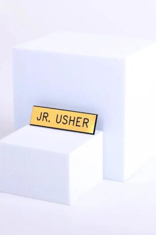 788200450404 Junior Usher Engraved Plastic Badge