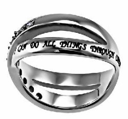 099422041357 Radiance Christ My Strength (Size 5 Ring)