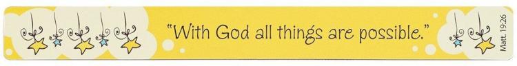 6006937103221 All Things are Possible Yellow Magnetic Strip - Matthew 19:26