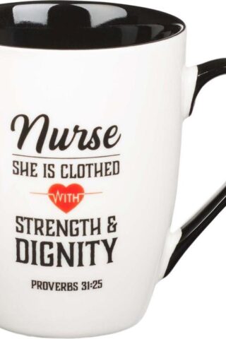1220000134799 Inspirational Ceramic Coffee & Tea Scripture Mug for Women Nurses: Strength & Di