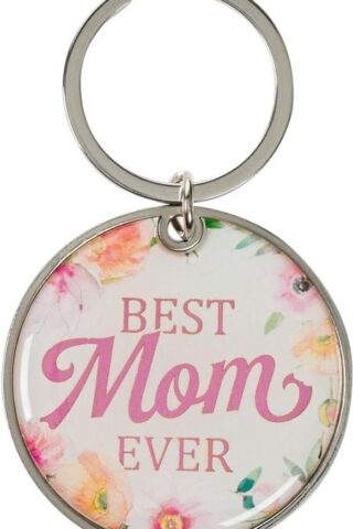 1220000323032 Split Silver Metal Keyring Accessory for Mothers: Best Mom Ever