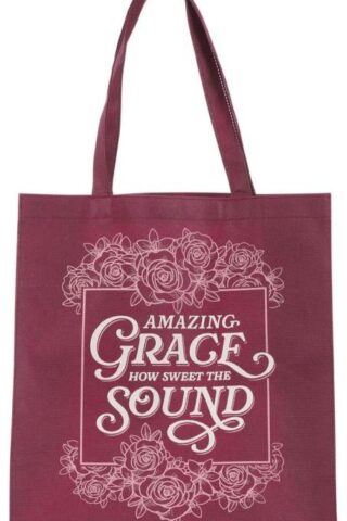 1220000327221 Reusable Inspirational Scripture Shopping Tote Bag for Women: Amazing Grace