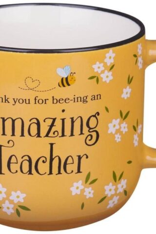 1220000371156 With Love XL Inspirational Coffee Mug: Thank You for Bee-ing an Amazing Teacher