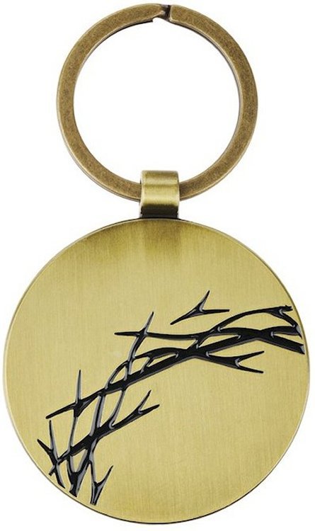 1220000720640 Split Metal Inspirational Scripture Keychain for Men & Women: Amazing Grace Crow