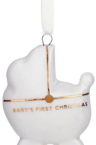 195002592162 Baby Carriage Babys First Christmas (Ornament)