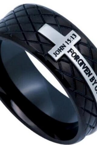 520091513123 Diamond Back Forgiven By God (Size 12 Ring)