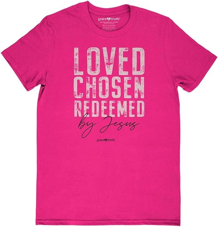 612978606032 Grace And Truth Loved Chosen Redeemed (Small T-Shirt)