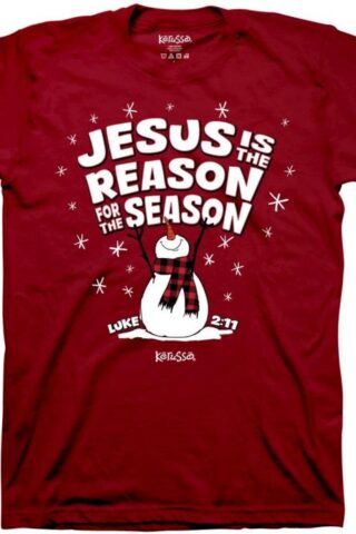 612978655894 Kerusso Jesus Is The Reason Snowman (Small T-Shirt)