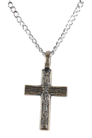 714611182733 Brass Ox Pewter Grain Cross