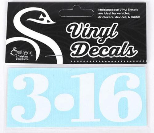 788200801435 3:16 Vinyl Decal