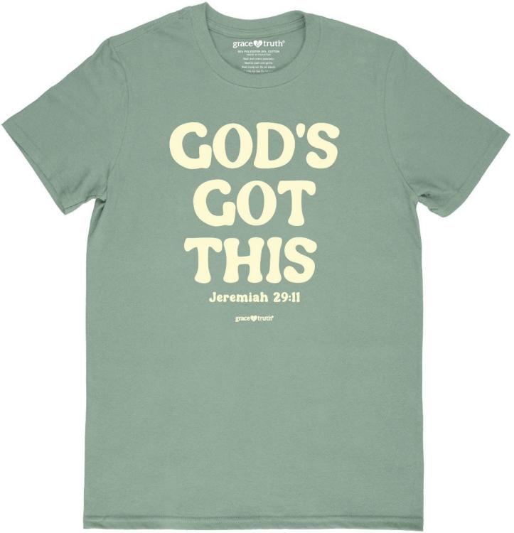 612978656891 Grace And Truth Gods Got This (Small T-Shirt)