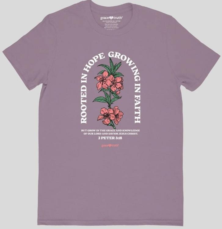 612978662687 Grace And Truth Rooted In Hope (Small T-Shirt)