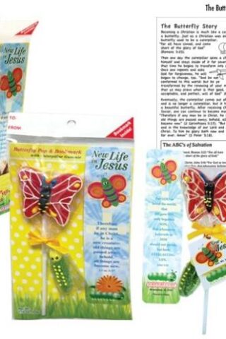 641520051327 Butterfly Pop Caterpillar Gummy And Bookmark